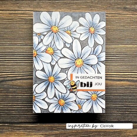 Vaessen Creative Clear Stamps Background Flowers (CAR0310)