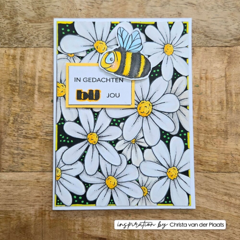 Vaessen Creative Clear Stamps Background Flowers (CAR0310)