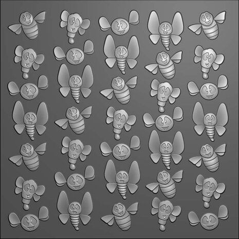 Vaessen Creative PRE-ORDER Embossing Folder Zoom (CAR0312)