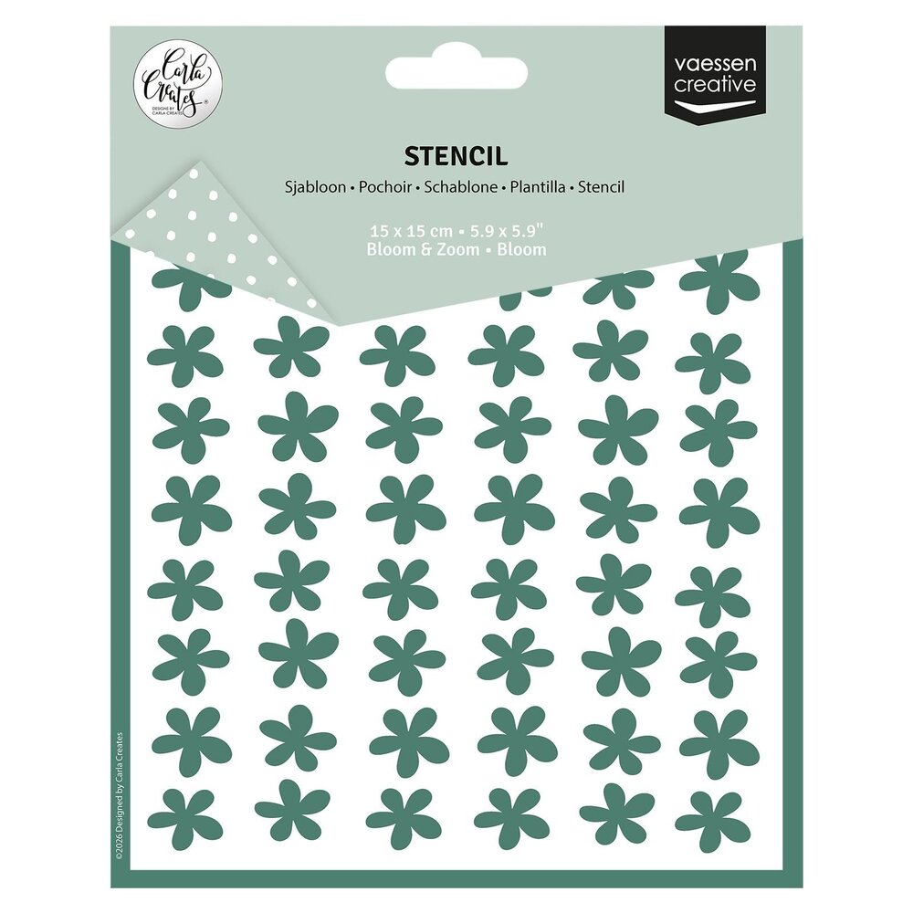 Vaessen Creative Stencil Bloom (CAR0210) Vaessen Creative Stencil Bloom (CAR0210)