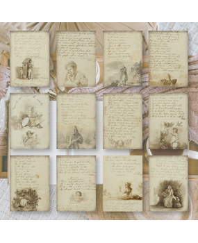 Plan & Plot Studio Old Diary Ephemera Paper (7,4x10,5 cm) (EP-A7-001)