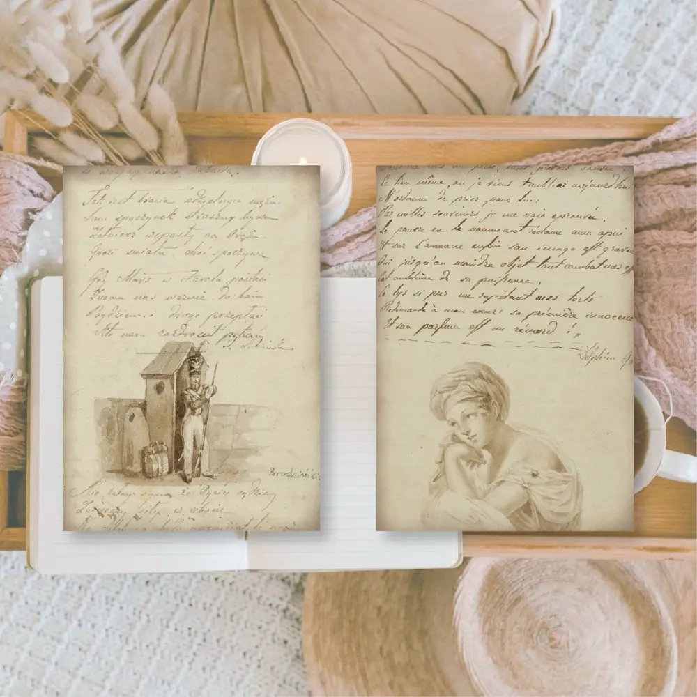 Plan & Plot Studio Old Diary Ephemera Paper (7,4x10,5 cm) (EP-A7-001)