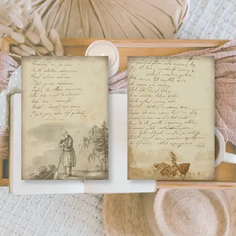 Plan & Plot Studio Old Diary Ephemera Paper (7,4x10,5 cm) (EP-A7-001)