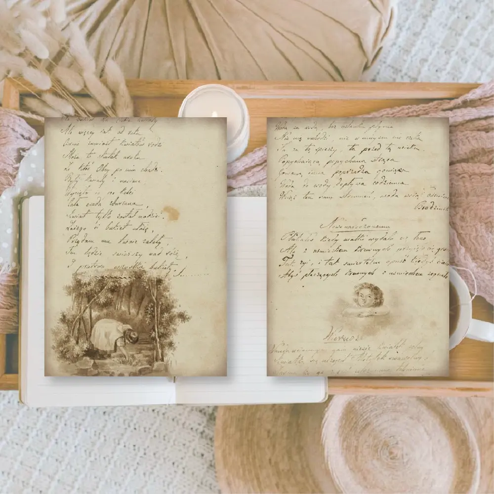 Plan & Plot Studio Old Diary Ephemera Paper (7,4x10,5 cm) (EP-A7-001)