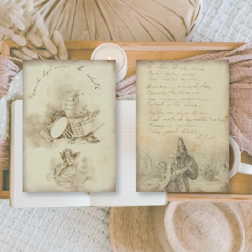 Plan & Plot Studio Old Diary Ephemera Paper (7,4x10,5 cm) (EP-A7-001)