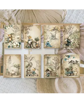 Plan & Plot Studio Whimsy Woodland Ephemera Paper (7,4x10,5 cm) (SP-A7-004)