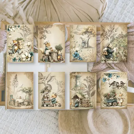Plan & Plot Studio Whimsy Woodland Ephemera Paper (7,4x10,5 cm) (SP-A7-004)