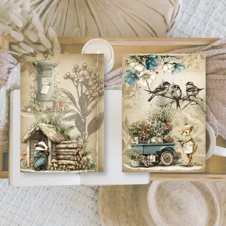 Plan & Plot Studio Whimsy Woodland Ephemera Paper (7,4x10,5 cm) (SP-A7-004)