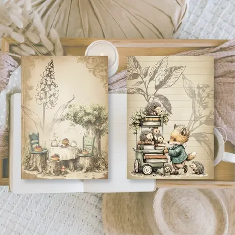 Plan & Plot Studio Whimsy Woodland Ephemera Paper (7,4x10,5 cm) (SP-A7-004)