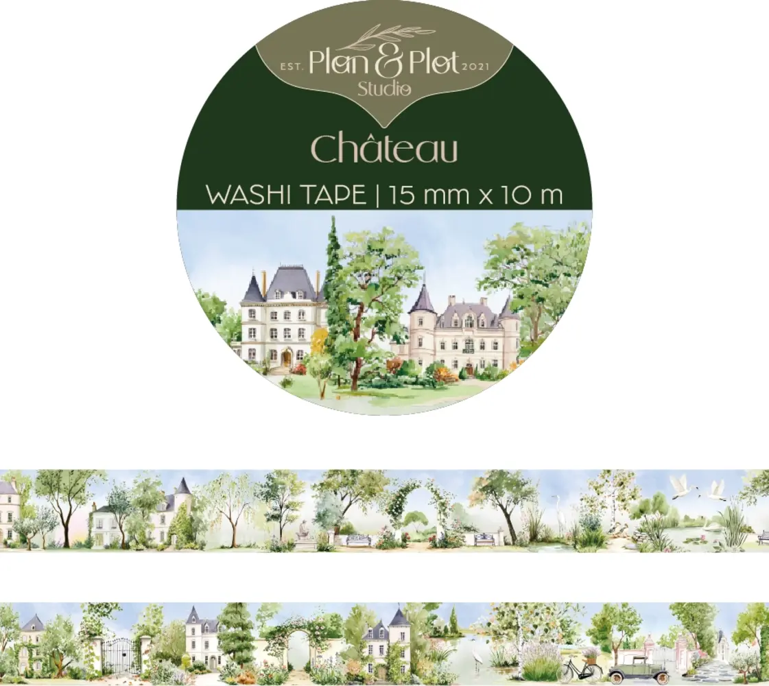 Plan & Plot Studio Château Washi Tape 15mm (WT151)