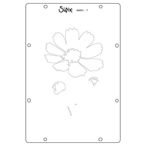 Sizzix Studio Willow Wolfe Layered Stencils Cosmo (666921)