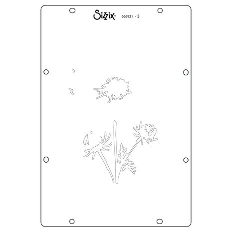 Sizzix Studio Willow Wolfe Layered Stencils Cosmo (666921)