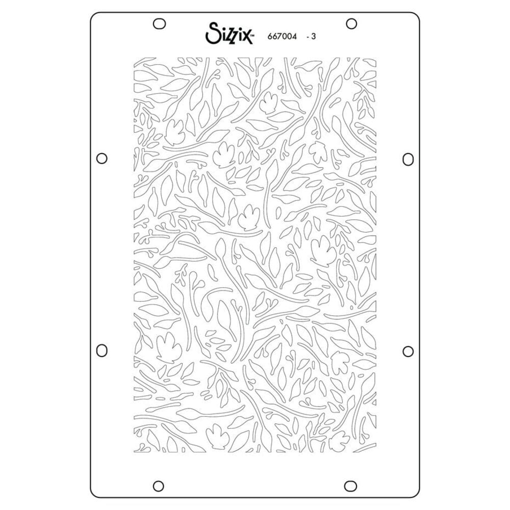 Sizzix Studio Willow Wolfe Layered Stencils Backgrounds (667004)