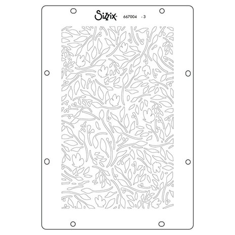 Sizzix Studio Willow Wolfe Layered Stencils Backgrounds (667004)