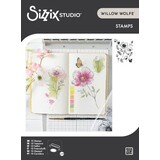 Sizzix Studio Willow Wolfe Clear Stamps Cosmo and Butterflies (666924)