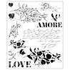 Sizzix Studio Willow Wolfe Clear Stamps Love Letters (667094)