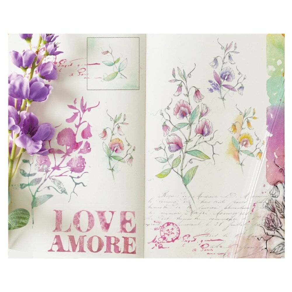 Sizzix Studio Willow Wolfe Clear Stamps Love Letters (667094)