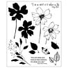 Sizzix Studio Willow Wolfe Clear Stamps Wild Blooms (667095)