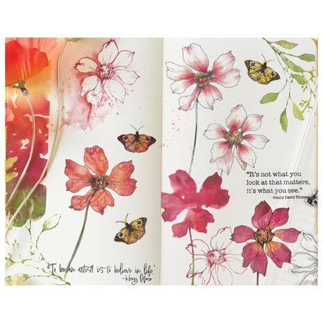 Sizzix Studio Willow Wolfe Clear Stamps Wild Blooms (667095)