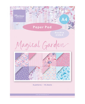 Marianne Design PRE-ORDER Magical Garden A4 Pretty Papers Bloc (PK9221)