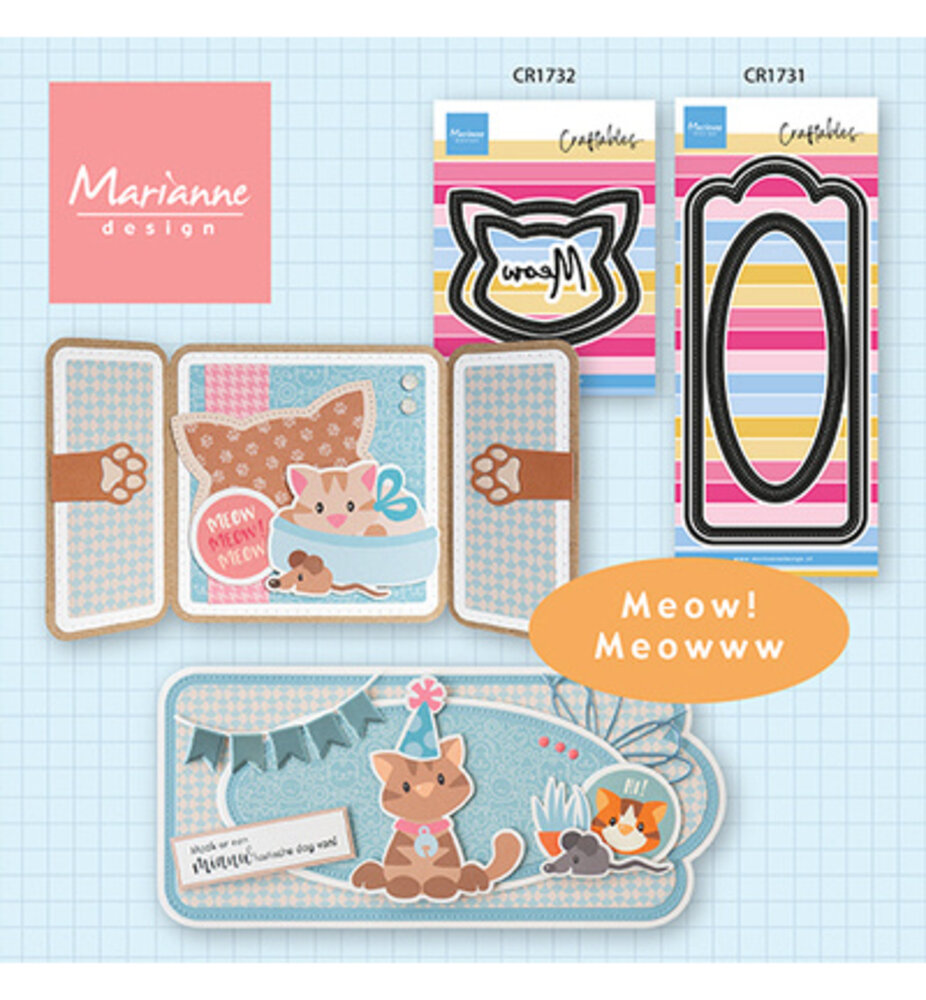 Marianne Design PRE-ORDER Craftables Cat Frame (CR1732)