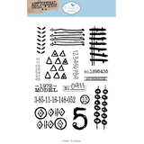 Elizabeth Craft Designs Hello You! A5 Clear Stamps Scribbles (CS440)