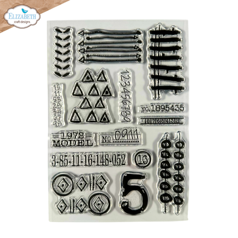 Elizabeth Craft Designs Hello You! A5 Clear Stamps Scribbles (CS440)