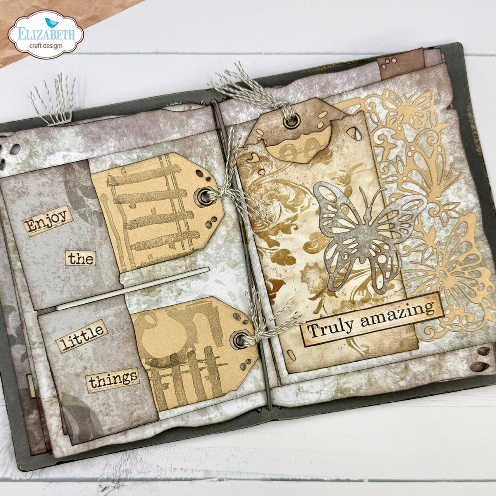 Elizabeth Craft Designs Hello You! Dies Split Tag Pocket Page (2319)