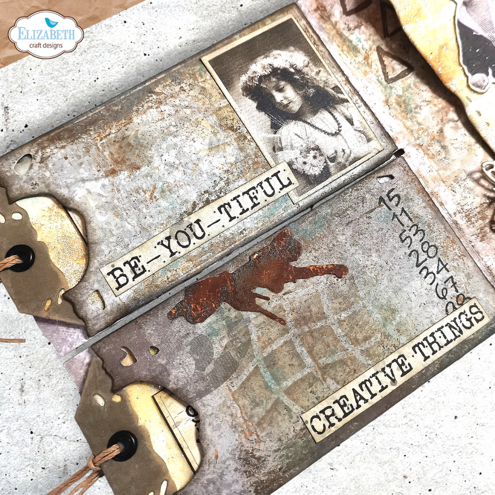 Elizabeth Craft Designs Hello You! Dies Split Tag Pocket Page (2319)