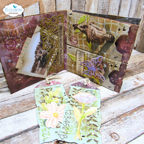 Elizabeth Craft Designs Hello You! Dies Split Tag Pocket Page (2319)