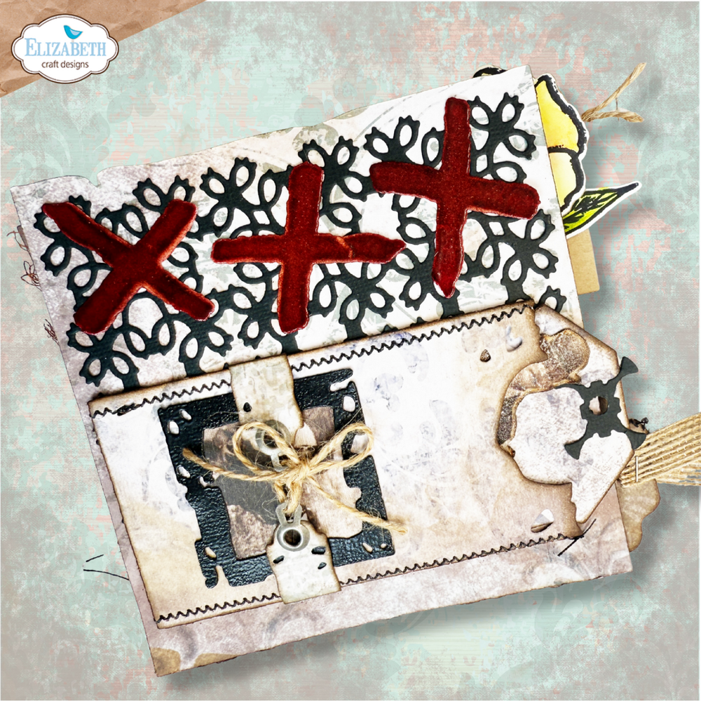 Elizabeth Craft Designs Hello You! Dies Split Tag Pocket Page (2319)