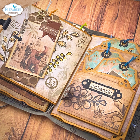 Elizabeth Craft Designs Hello You! Dies Tag Folding Trio (2321)