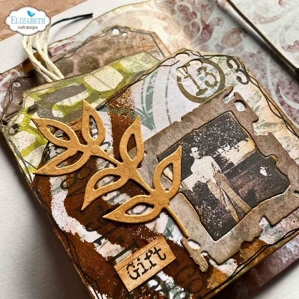 Elizabeth Craft Designs Hello You! Dies Tag Folding Trio (2321)