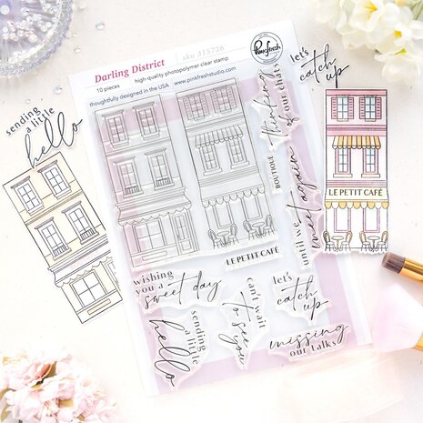 Pinkfresh Studio The Couture Edit Stamp Darling District (315726)