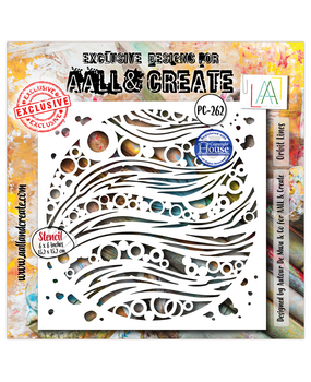 AALL and Create Masking Stencil 6x6 Inch Orbit Lines (AALL-PC-262)