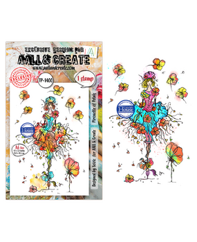 AALL and Create Clear Stamp Set A6 Pirouette of Petals (AALL-TP-1400)