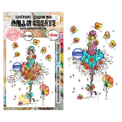 AALL and Create Clear Stamp Set A6 Pirouette of Petals (AALL-TP-1400)