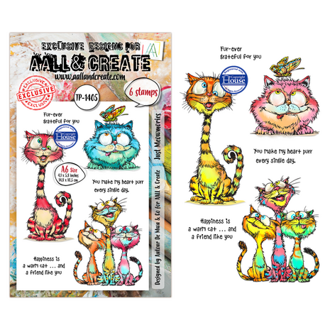 AALL and Create Clear Stamp Set A6 Just Meowmories (AALL-TP-1405)