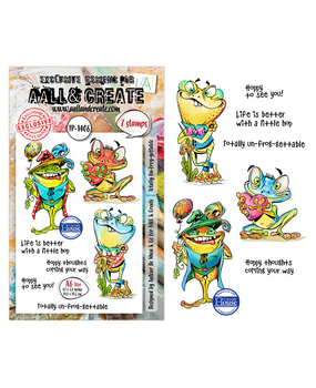AALL and Create Clear Stamp Set A6 Tottaly Un-frog-gettable (AALL-TP-1406)