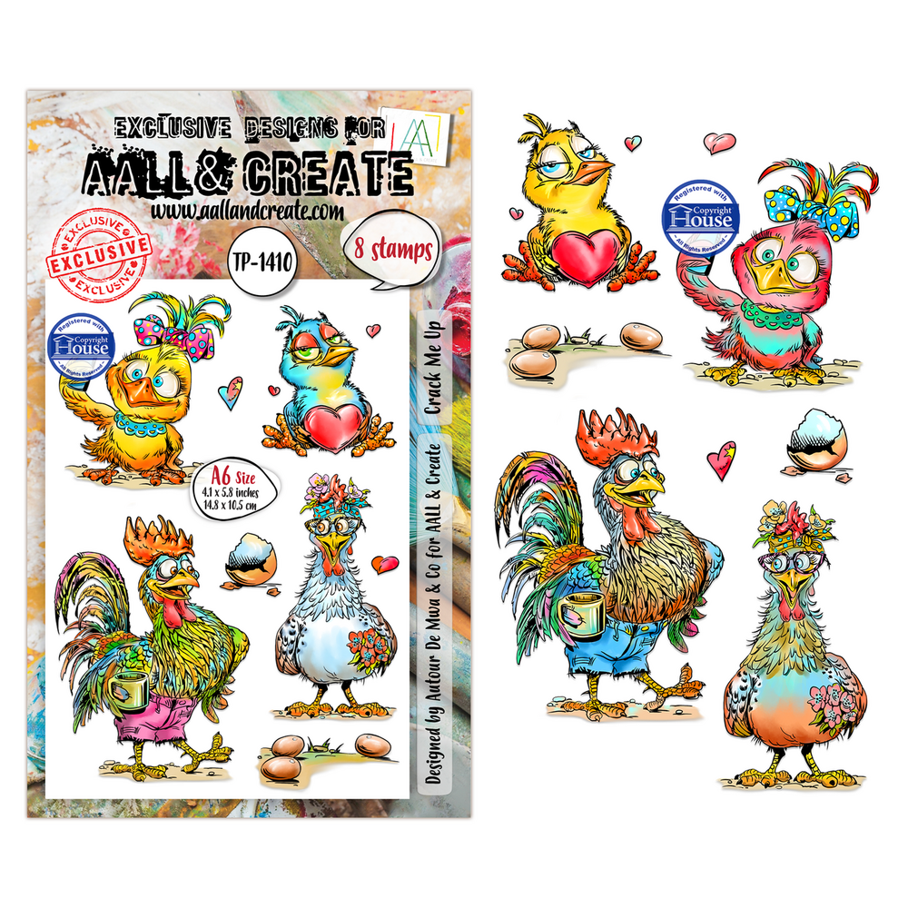 AALL and Create Clear Stamp Set A6 Crack Me Up (AALL-TP-1410)