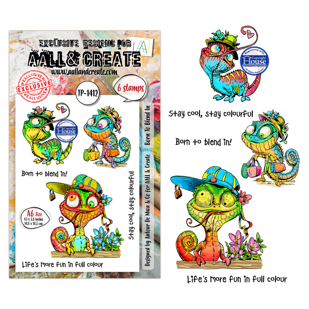 AALL and Create Clear Stamp Set A6 Born To Blend In (AALL-TP-1412)