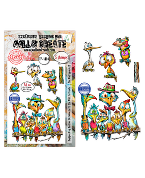 AALL and Create Clear Stamp Set A6 Sir Chirps-a-Lot (AALL-TP-1414)