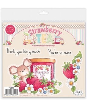 Craft Consortium PRE-ORDER Strawberry Tea Clear Stamp So Sweet (CCLSTMP004)