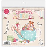 Craft Consortium Strawberry Tea Clear Stamp Relax & Enjoy (CCLSTMP005)
