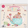 Craft Consortium Strawberry Tea Clear Stamp Relax & Enjoy (CCLSTMP005)