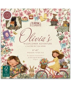 Craft Consortium Olivia's Wildflower Adventures 8x8 Inch Premium Paper Pad (CCLPAD003)