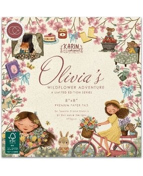 Craft Consortium PRE-ORDER Olivia's Wildflower Adventures 8x8 Inch Premium Paper Pad (CCLPAD003)