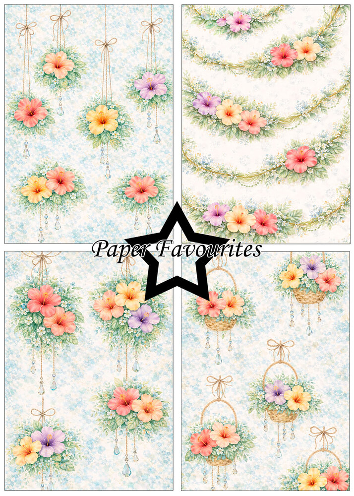 Paper Favourites Hibiscus A5 Paper Pack (PFA213)