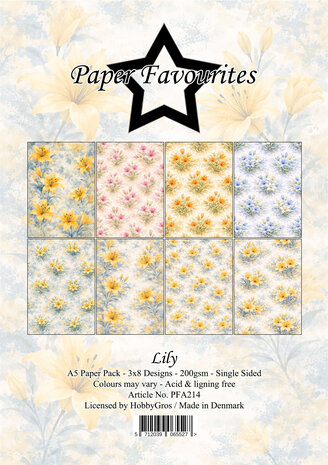 Paper Favourites Lily A5 Paper Pack (PFA214)