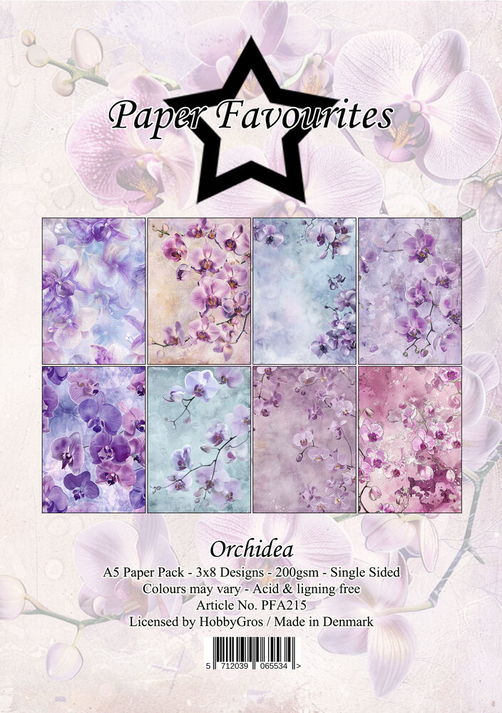 Paper Favourites Orchidea A5 Paper Pack (PFA215)